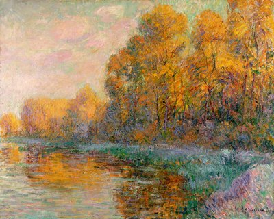 Ein Fluss im Herbst, 1909 von Gustave Loiseau